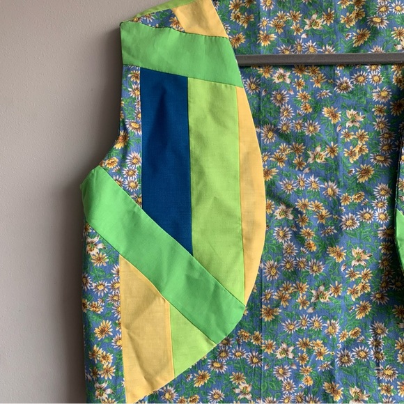 Vintage Floral Patchwork Vest ~ Reversible - Picture 4 of 5
